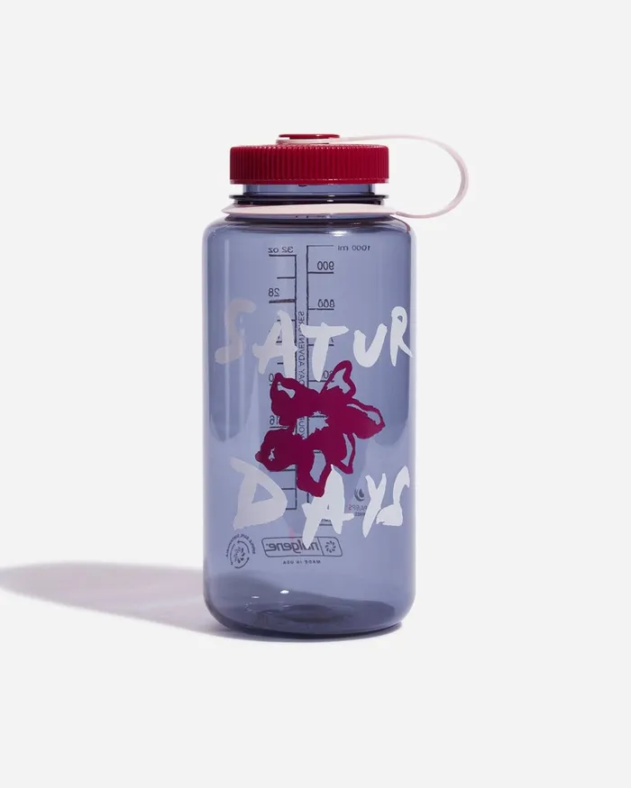 WomenMen Saturdays NYC Water Bottles Nalgene Wide Mouth 32 Oz Smokegrey