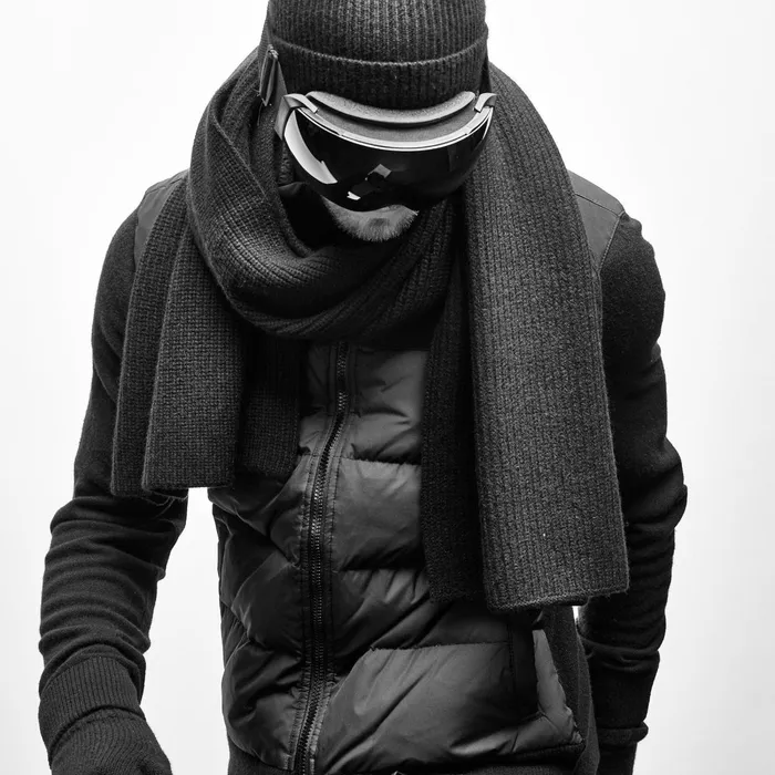 WomenMen Scarves James Perse Thermal Cashmere Scarf Black