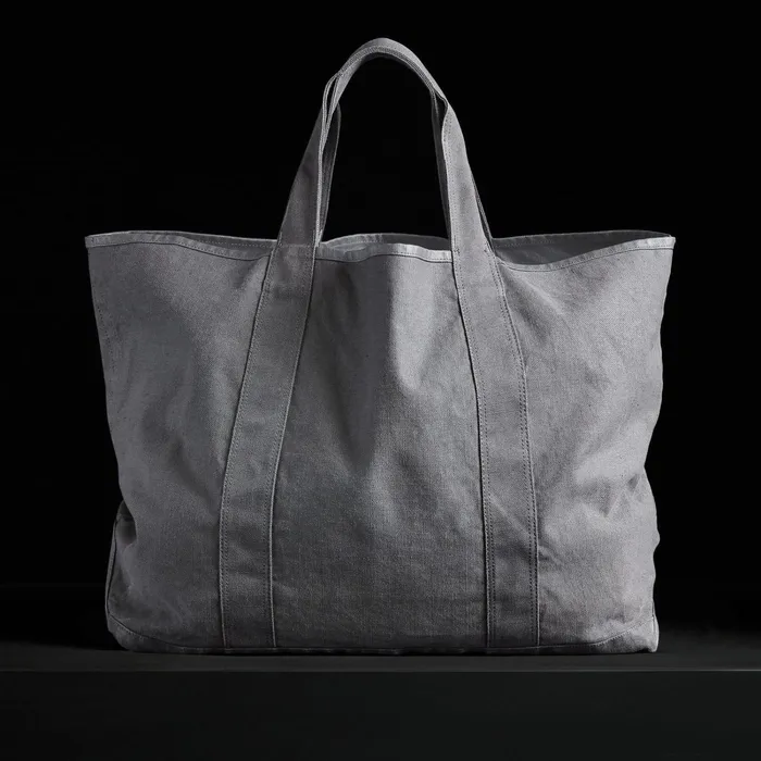 WomenMen Tote Bags James Perse Large Canvas Tote Silver