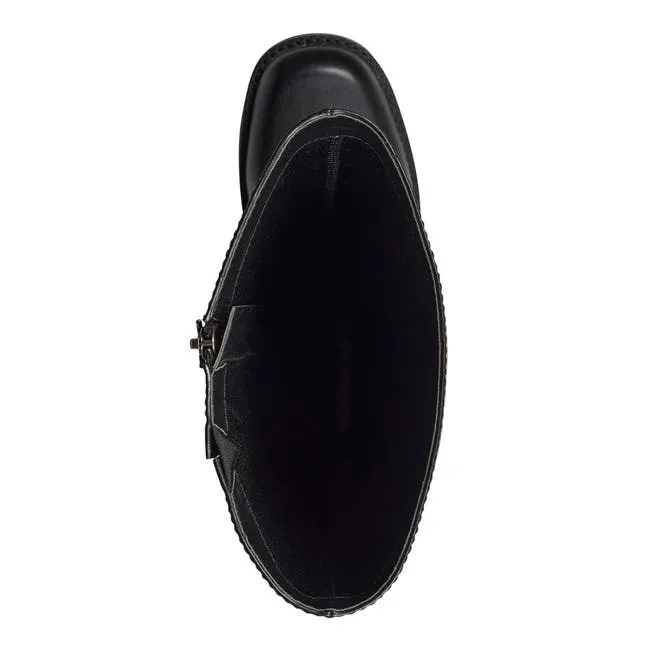 Women Niche Black Platform Boots Windsor Smith Platforms