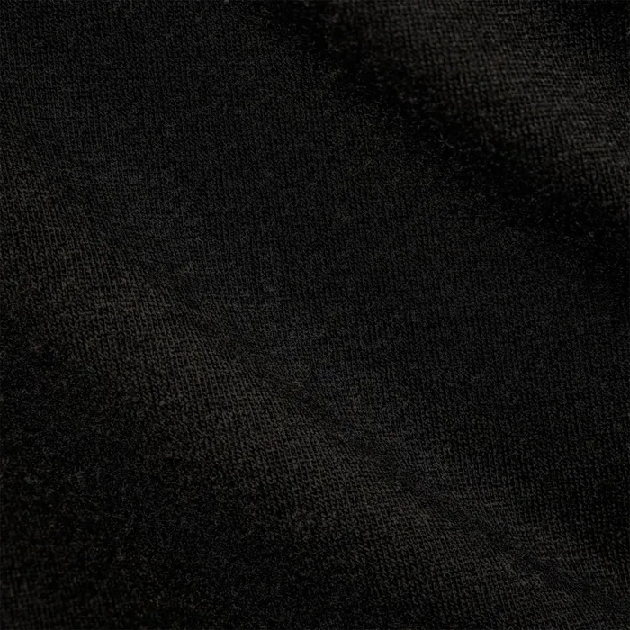 Women Novelty Tops James Perse Tencel Cashmere Open Polo Black