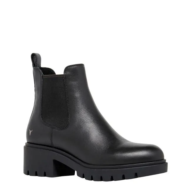 Women Obsess Black Leather Boots Windsor Smith Boots