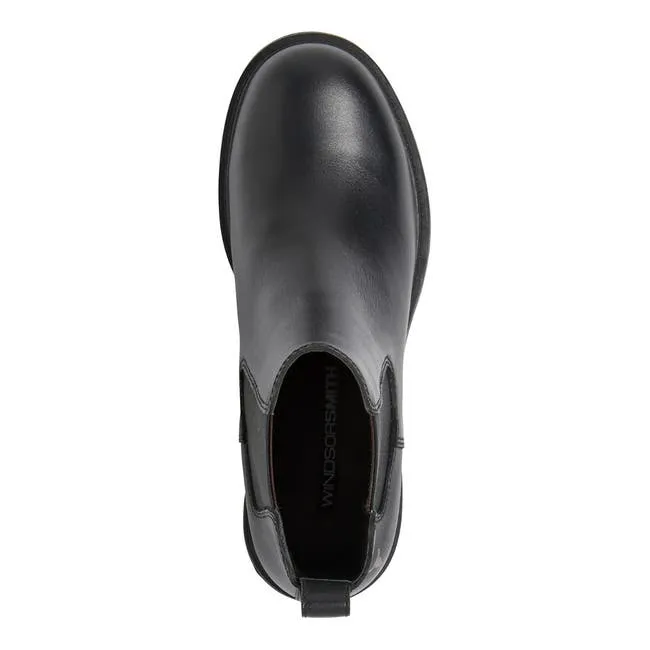 Women Obsess Black Leather Boots Windsor Smith Boots