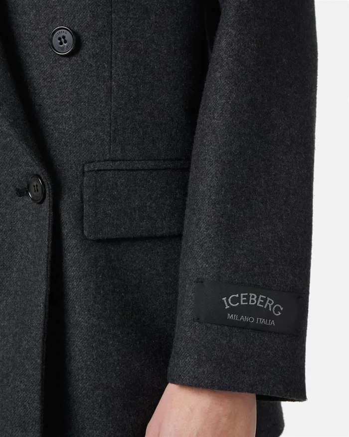 Women OUTERWEAR Iceberg Double Jacket In Melange Flannel Women OUTERWEAR Iceberg Double Jacket In Melange Flannel