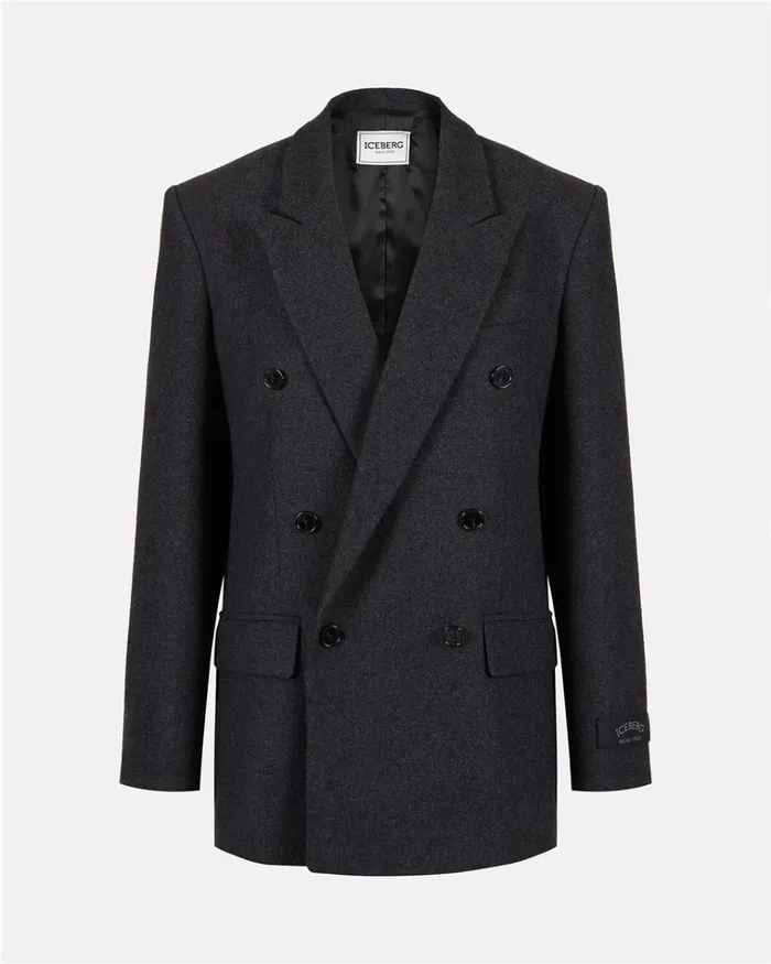 Women OUTERWEAR Iceberg Double Jacket In Melange Flannel Women OUTERWEAR Iceberg Double Jacket In Melange Flannel