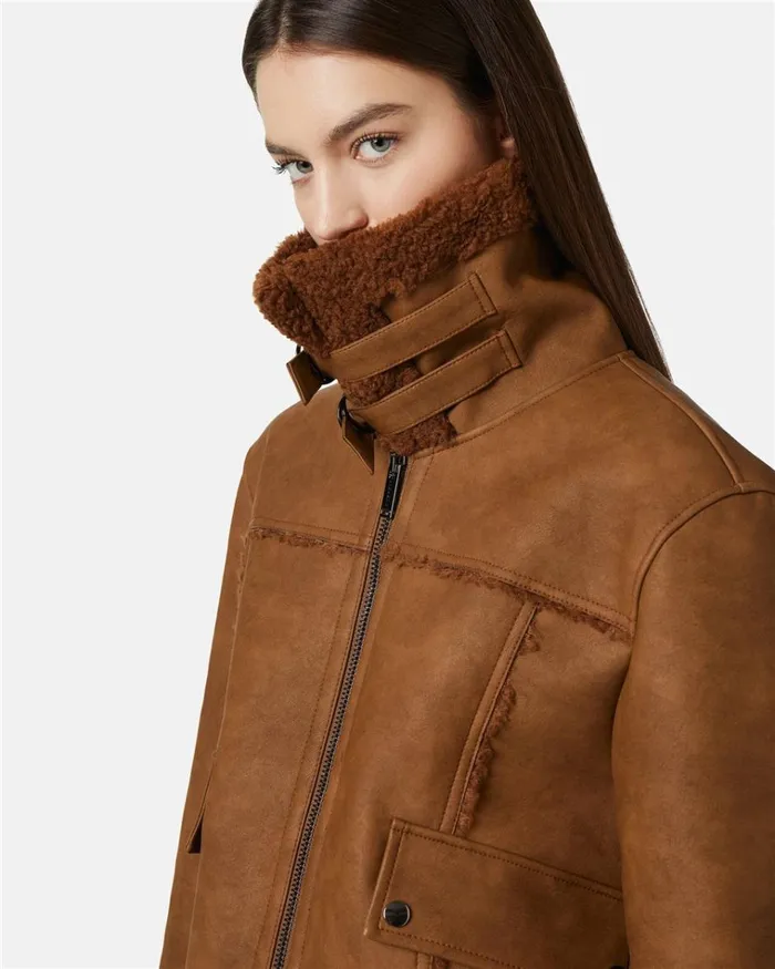 Women OUTERWEAR Iceberg Eco Shearling Jacket Women OUTERWEAR Iceberg Eco Shearling Jacket