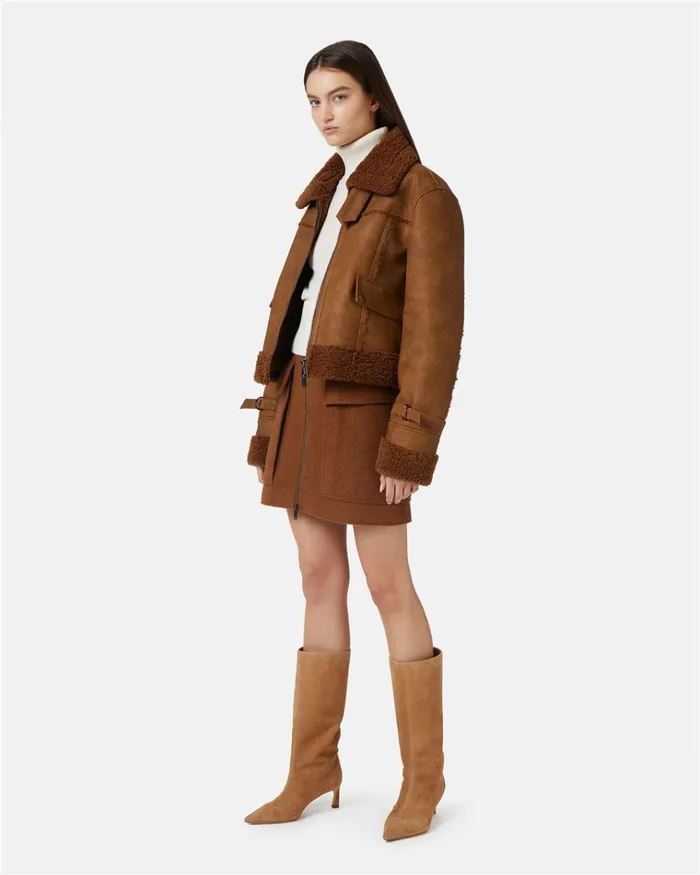 Women OUTERWEAR Iceberg Eco Shearling Jacket Women OUTERWEAR Iceberg Eco Shearling Jacket