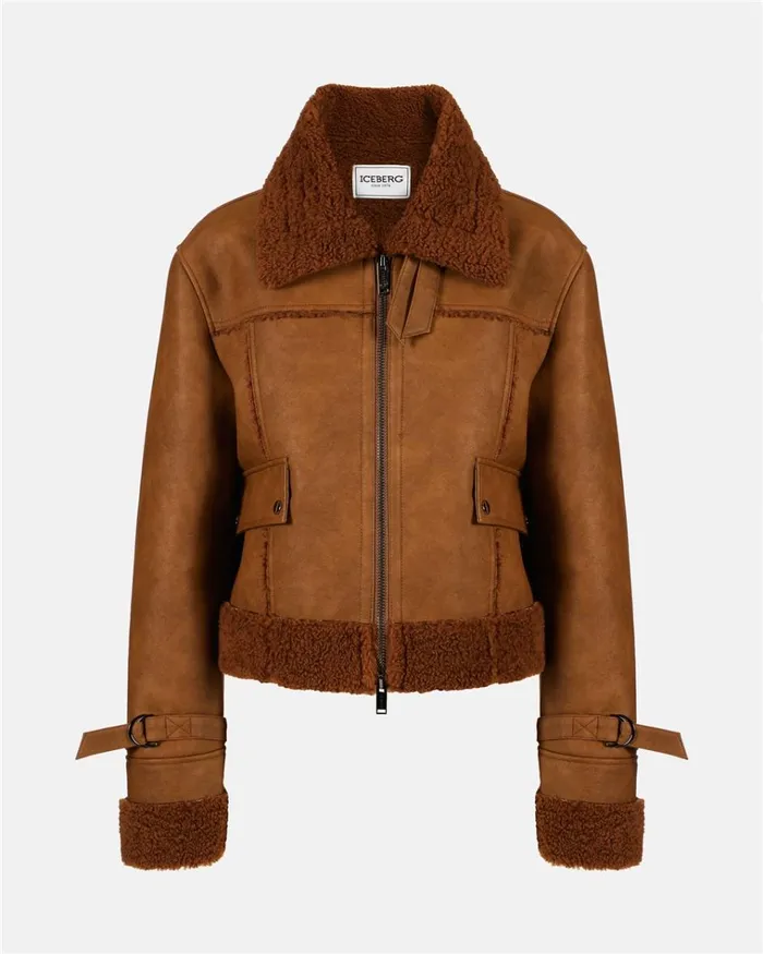 Women OUTERWEAR Iceberg Eco Shearling Jacket Women OUTERWEAR Iceberg Eco Shearling Jacket