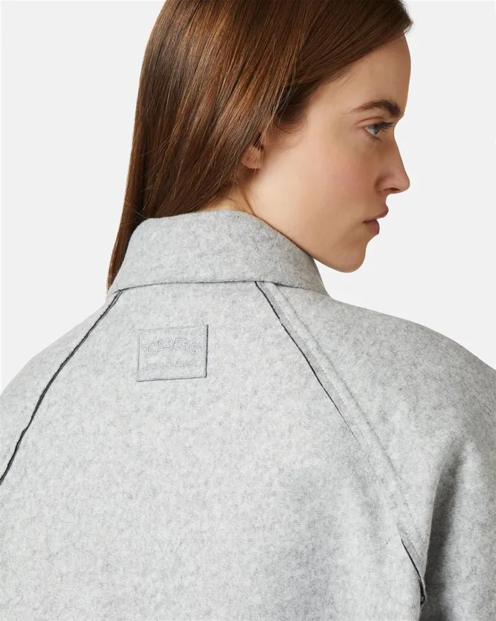 Women OUTERWEAR Iceberg Jacket With Hood In Double Technical Cloth Women OUTERWEAR Iceberg Jacket With Hood In Double Technical Cloth