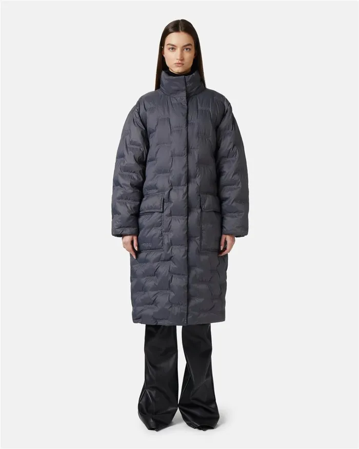 Women OUTERWEAR Iceberg Long Down Jacket With Real Down Hood