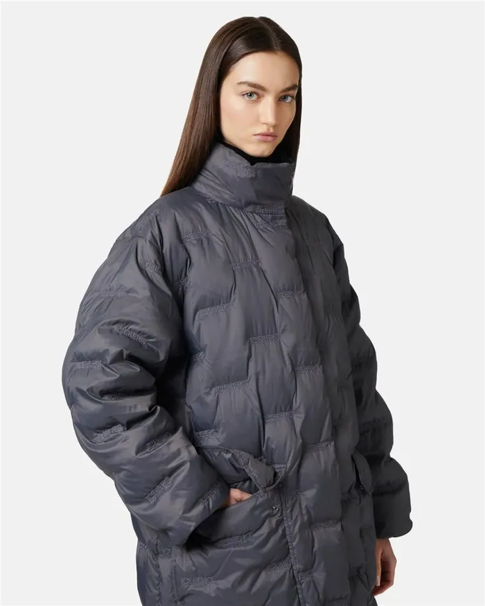 Women OUTERWEAR Iceberg Long Down Jacket With Real Down Hood Women OUTERWEAR Iceberg Long Down Jacket With Real Down Hood