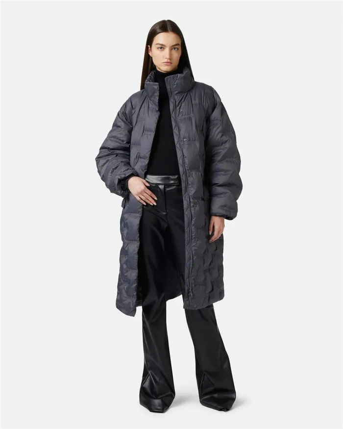 Women OUTERWEAR Iceberg Long Down Jacket With Real Down Hood Women OUTERWEAR Iceberg Long Down Jacket With Real Down Hood