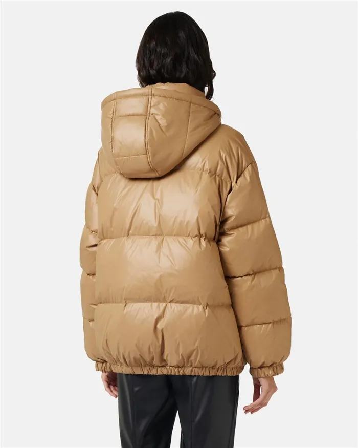 Women OUTERWEAR Iceberg Short Down Jacket With Real Down Hood Women OUTERWEAR Iceberg Short Down Jacket With Real Down Hood