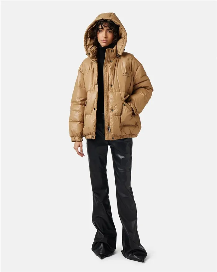 Women OUTERWEAR Iceberg Short Down Jacket With Real Down Hood Women OUTERWEAR Iceberg Short Down Jacket With Real Down Hood