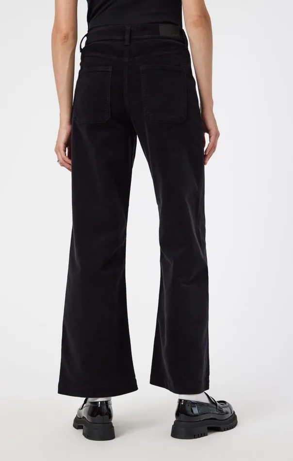 Women Paloma Marine Wide Leg In Black Cord Mavi Jeans Pants