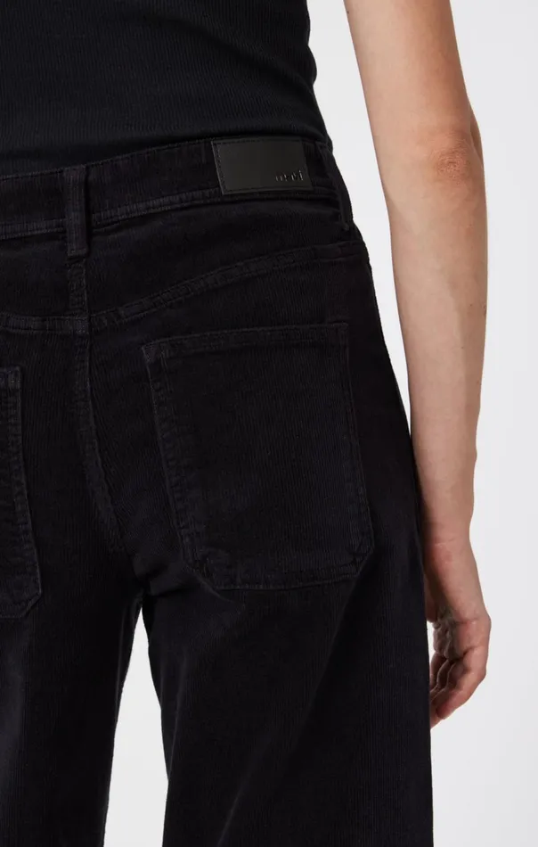 Women Paloma Marine Wide Leg In Black Cord Mavi Jeans Pants