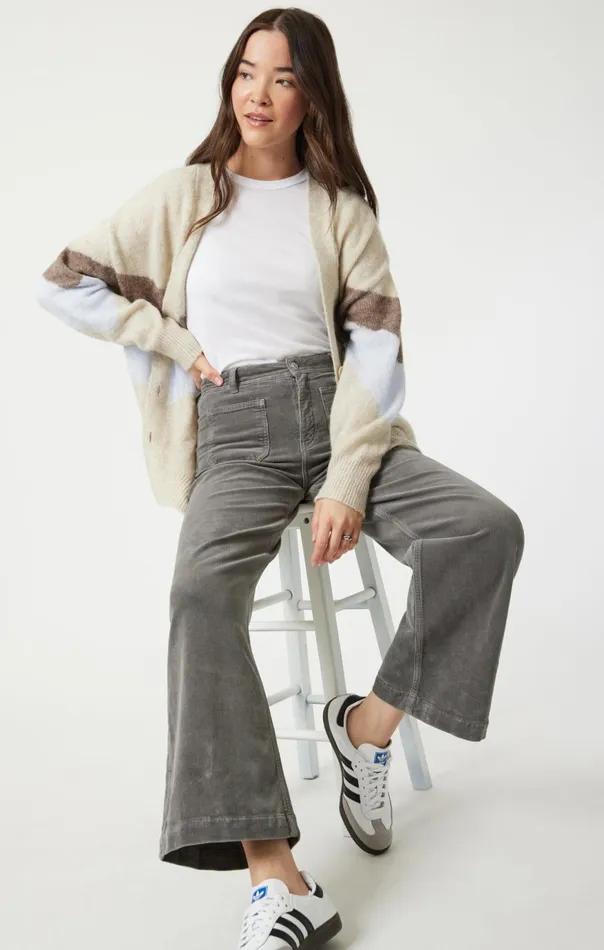 Women Paloma Marine Wide Leg In Steel Cord Mavi Jeans Pants Women Paloma Marine Wide Leg In Steel Cord Mavi Jeans Pants