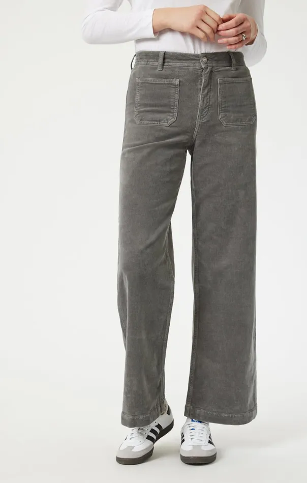 Women Paloma Marine Wide Leg In Steel Cord Mavi Jeans Pants Women Paloma Marine Wide Leg In Steel Cord Mavi Jeans Pants
