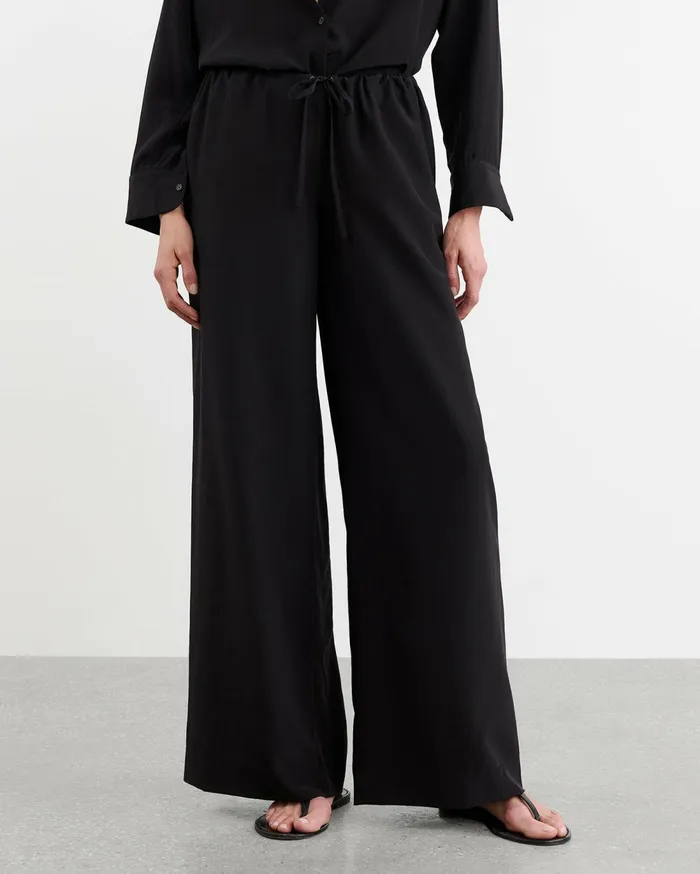 Women Pants and Shorts Nili Lotan ADRIEL PANT Black