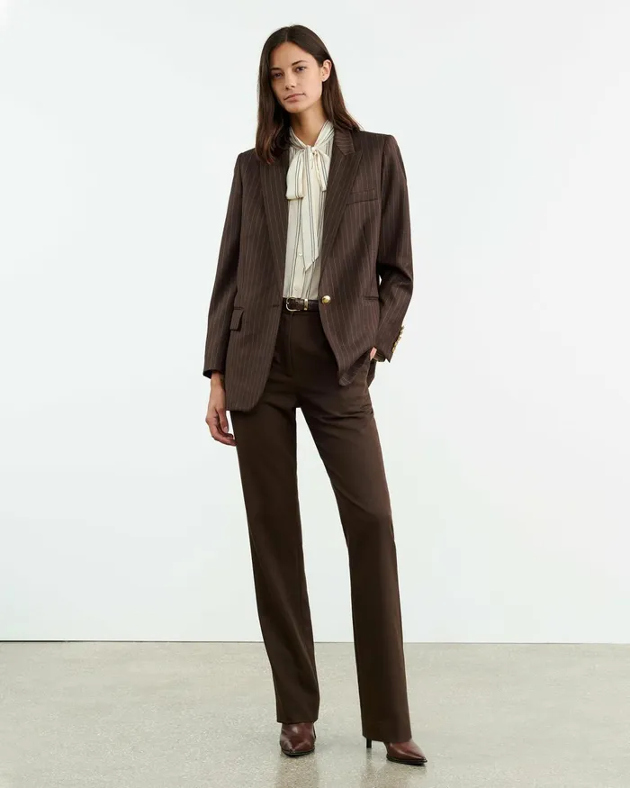 Women Pants and Shorts Nili Lotan ANATOLE PANT Brown