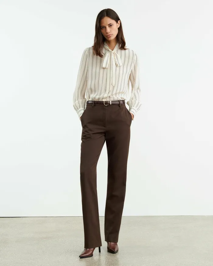 Women Pants and Shorts Nili Lotan ANATOLE PANT Brown