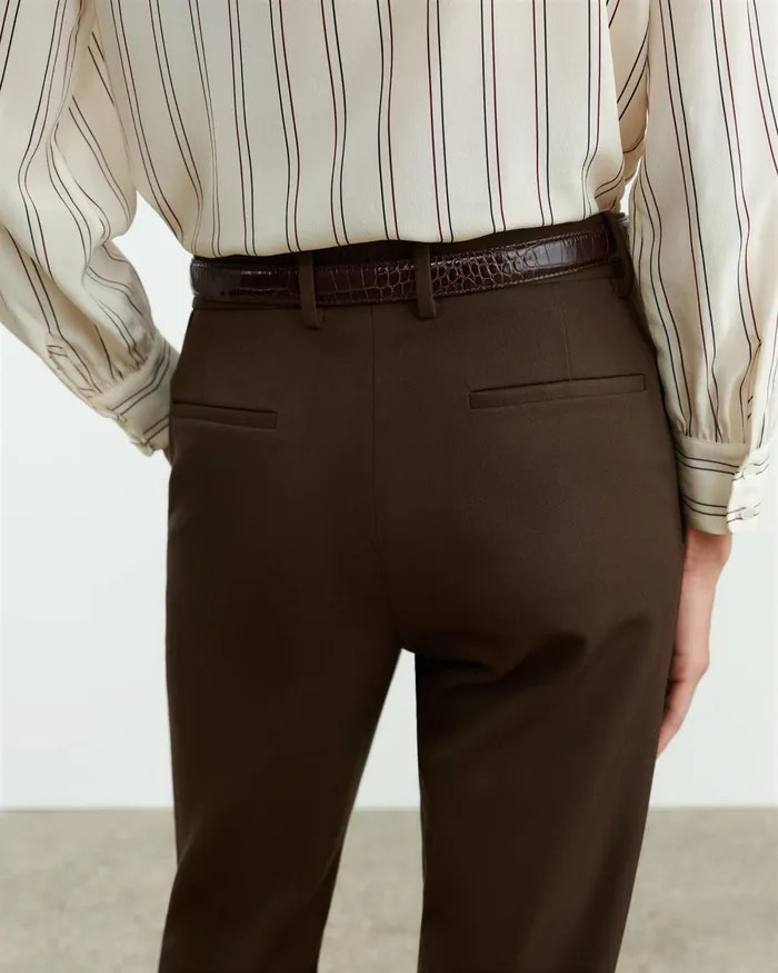 Women Pants and Shorts Nili Lotan ANATOLE PANT Brown