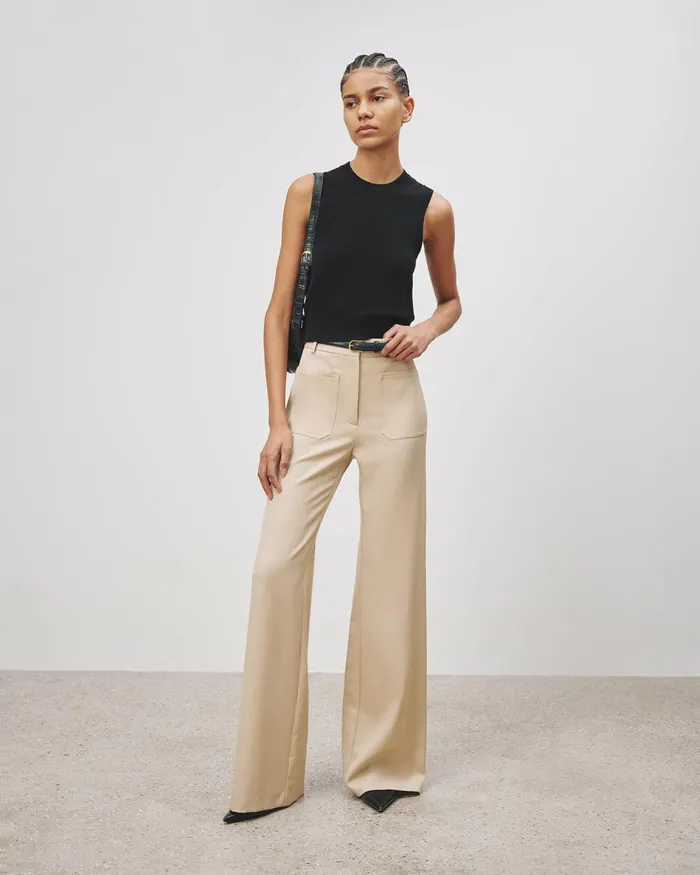 Women Pants and Shorts Nili Lotan CHRISTOPHE PANT Brown