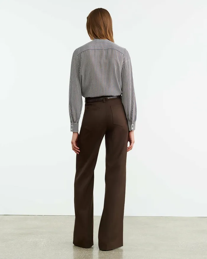 Women Pants and Shorts Nili Lotan CHRISTOPHE PANT Brown