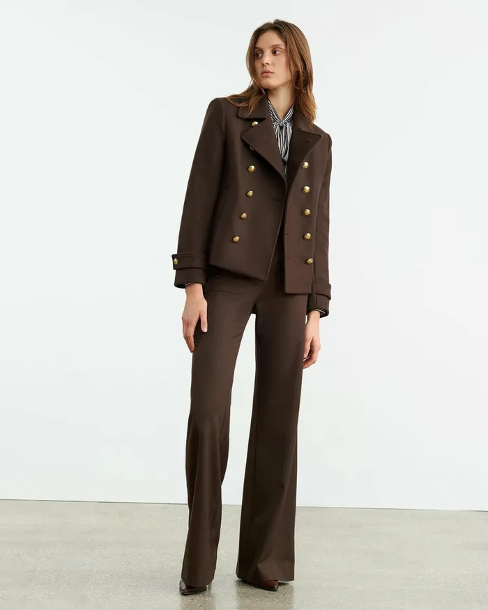 Women Pants and Shorts Nili Lotan CHRISTOPHE PANT Brown