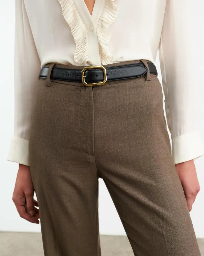 Women Pants and Shorts Nili Lotan EFFY PANT Taupe Grey