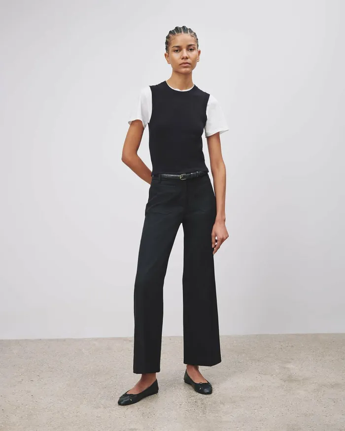 Women Pants and Shorts Nili Lotan ENYA PANT Midnight