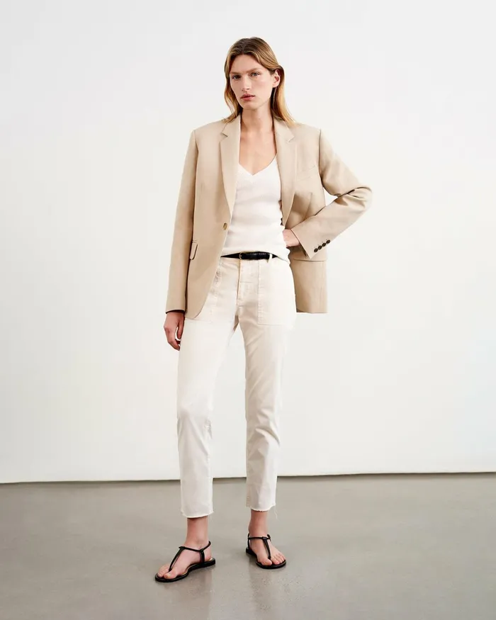 Women Pants and Shorts Nili Lotan JENNA PANT Stone
