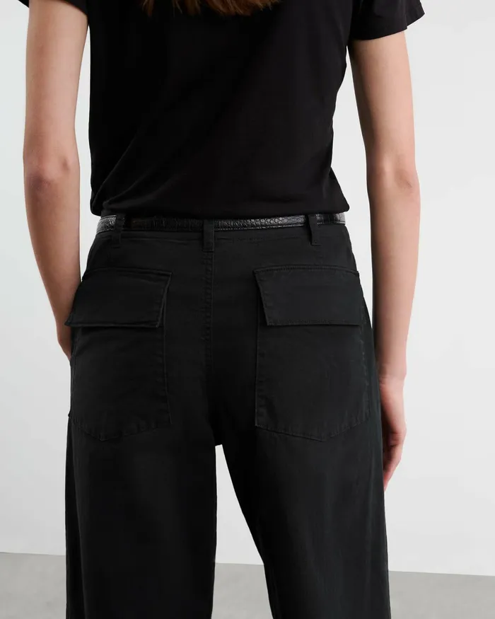 Women Pants and Shorts Nili Lotan LEON BOY PANT Carbon