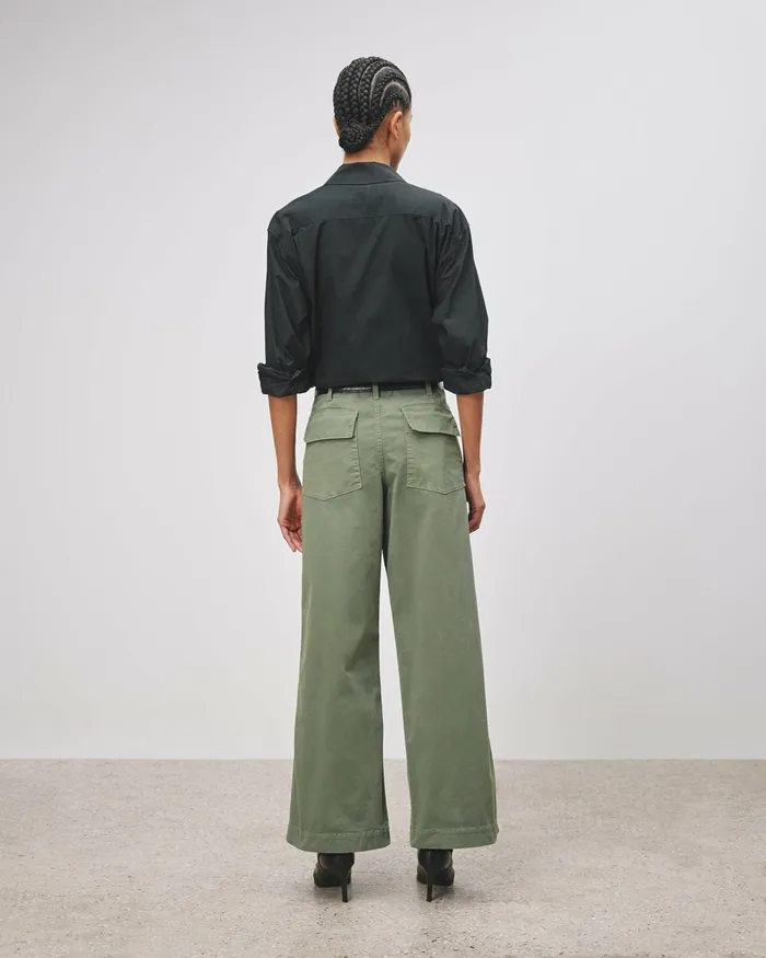 Women Pants and Shorts Nili Lotan LEON BOY PANT Carbon