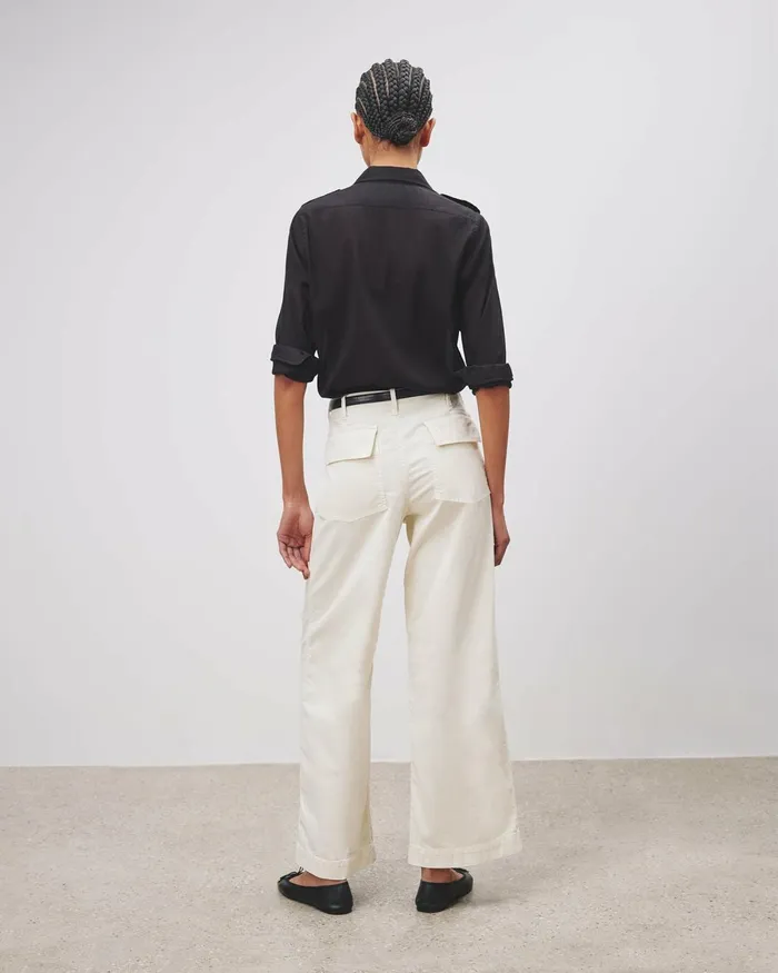 Women Pants and Shorts Nili Lotan LEON BOY PANT Carbon