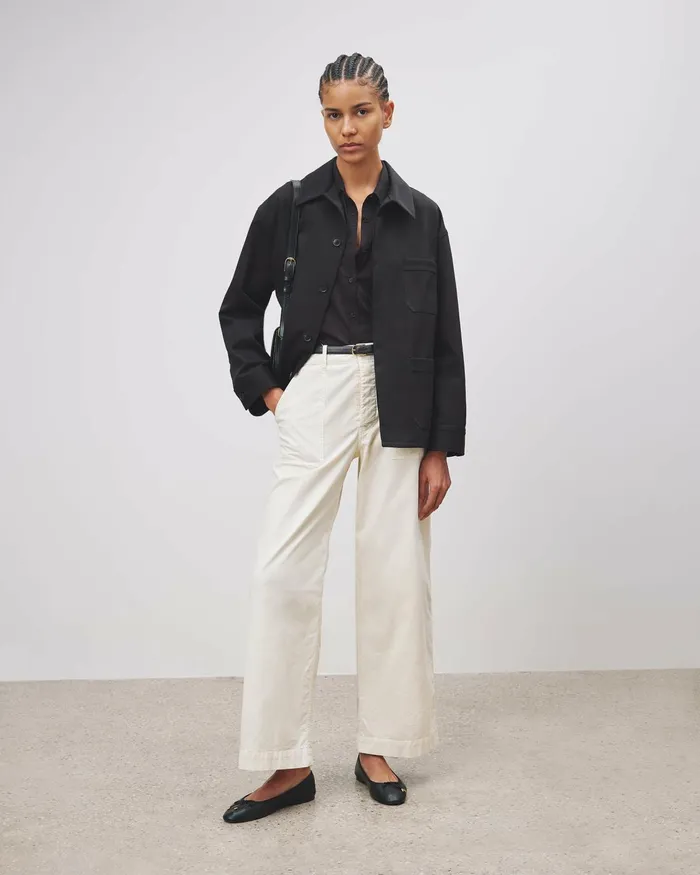 Women Pants and Shorts Nili Lotan LEON BOY PANT Carbon
