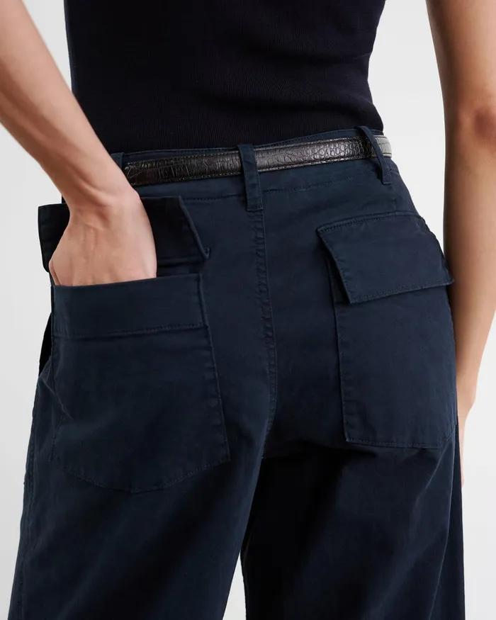 Women Pants and Shorts Nili Lotan LEON BOY PANT Carbon