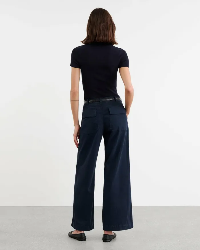 Women Pants and Shorts Nili Lotan LEON BOY PANT Carbon