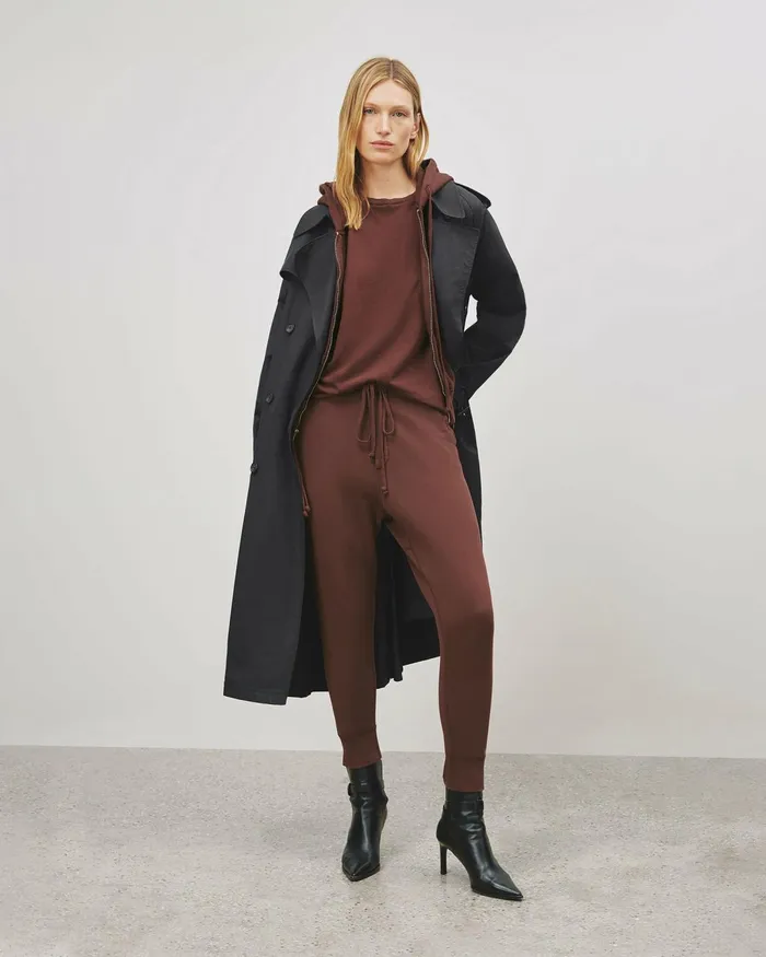 Women Pants and Shorts Nili Lotan NOLAN PANT Cocoa
