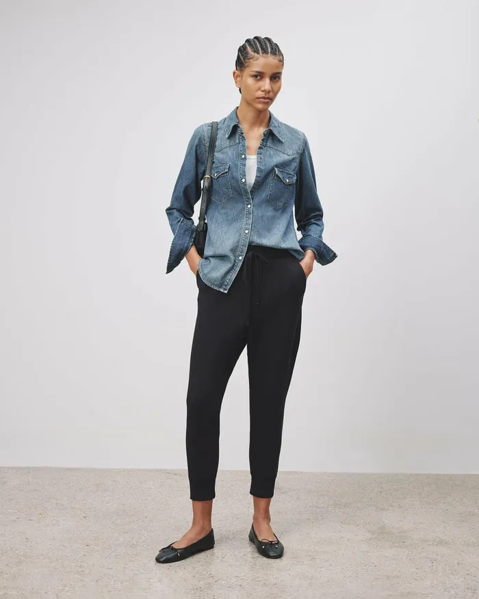 Women Pants and Shorts Nili Lotan NOLAN PANT Cocoa
