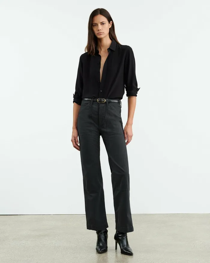 Women Pants and Shorts Nili Lotan TIBAULT PANT Carbon