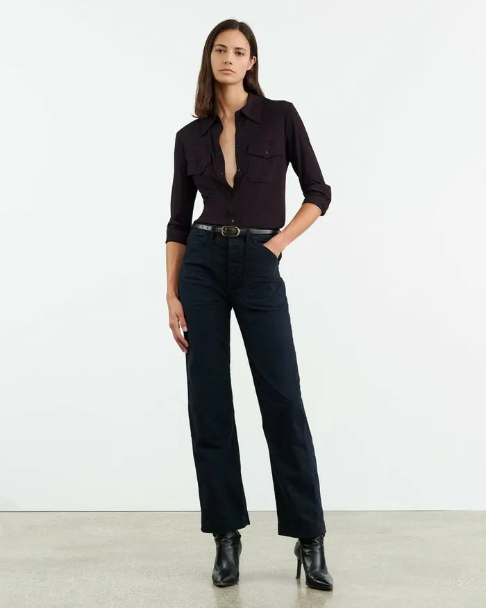 Women Pants and Shorts Nili Lotan TIBAULT PANT Carbon