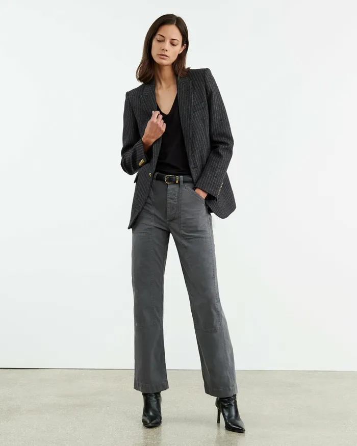 Women Pants and Shorts Nili Lotan TIBAULT PANT Carbon