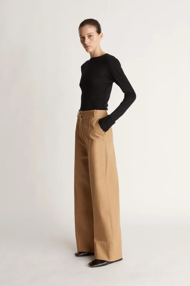 Women Pants And Shorts Lee Mathews LM Classic Culotte Camel