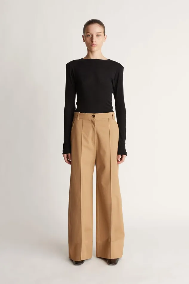 Women Pants And Shorts Lee Mathews LM Classic Culotte Camel