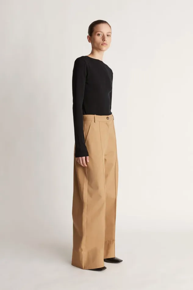 Women Pants And Shorts Lee Mathews LM Classic Culotte Camel