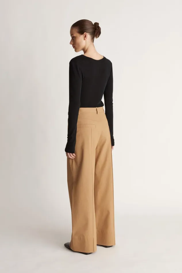 Women Pants And Shorts Lee Mathews LM Classic Culotte Camel