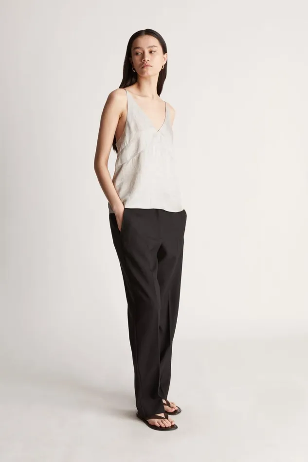 Women Pants And Shorts Lee Mathews Mortimer Tailored Pant Black