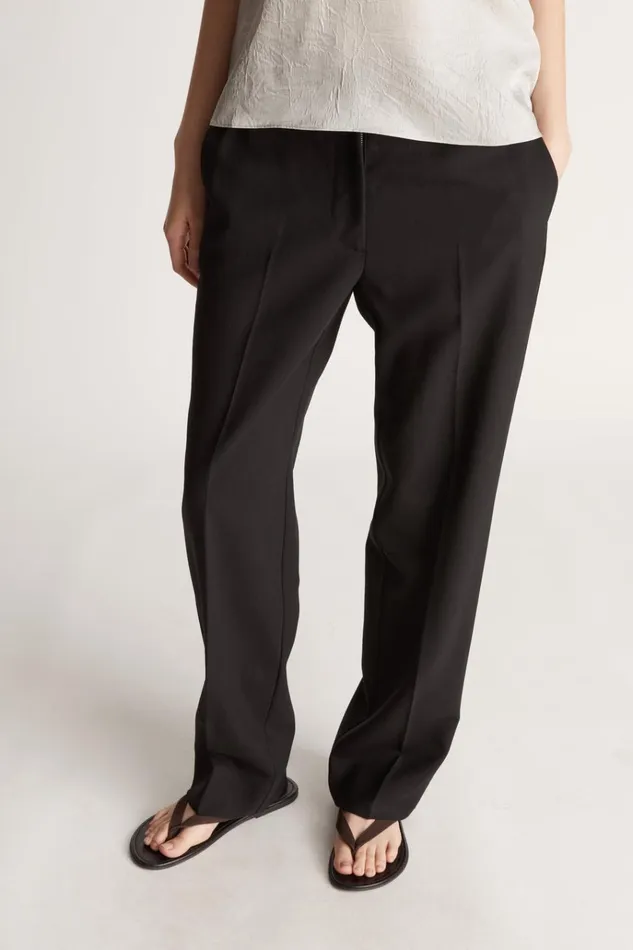 Women Pants And Shorts Lee Mathews Mortimer Tailored Pant Black