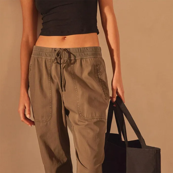 Women PantsDenim James Perse Micro Twill Casual Pant Army Green Pigment